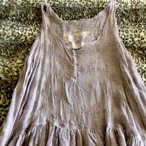 Flowing light dust lavender top